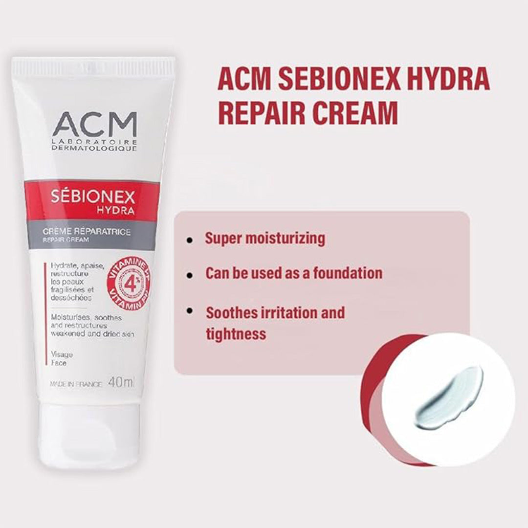 ACM Sebionex Hydra Repair Cream, Moisturiser For Weak And Dry Skin 40 mL Sebionex