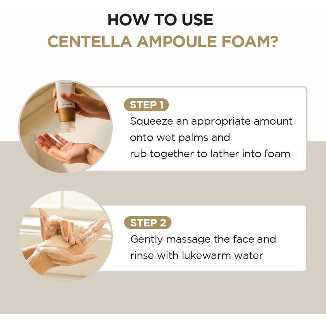 SKIN1004 Madagascar Centella Ampoule Foam, 125mL How Apply in Steps