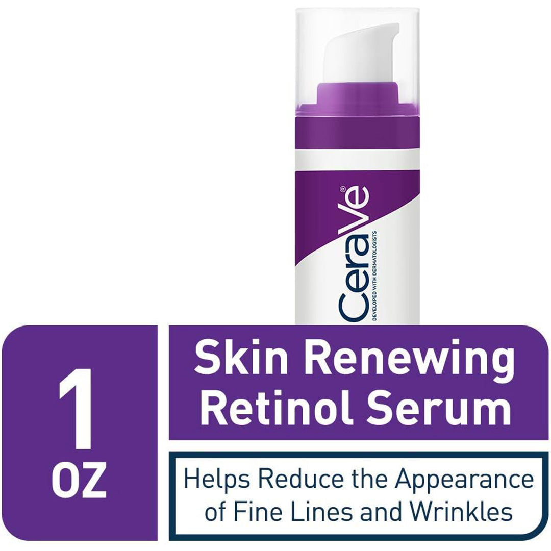 a bottle of CeraVe Skin Renewing Retinol Serum