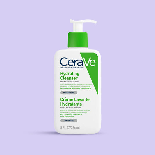 CeraVe Hydrating Cleanser  for Normal to Dry skin with Hyaluronic Acid and Ceramides 236 mL CeraVe
