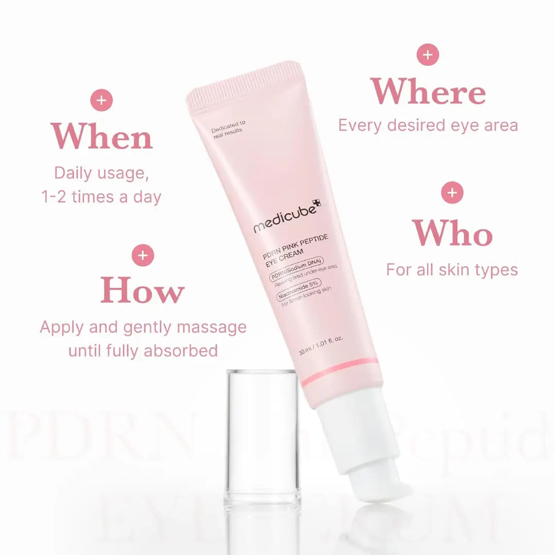 Medicube Salmon DNA PDRN Pink Peptide Eye Cream