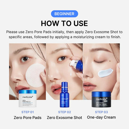 woman showing how to use medicube products