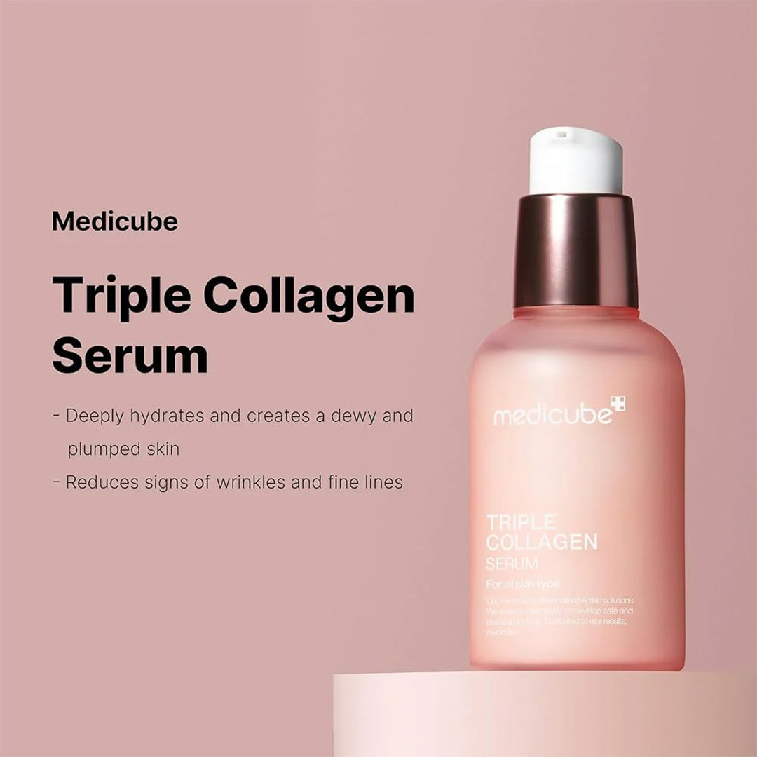 bottle of medicube triple collagen serum
