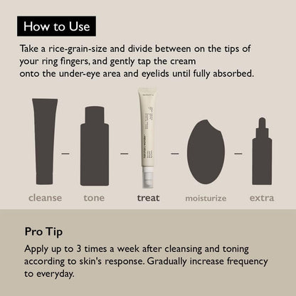 directions to use haruharu wonder Black Rice Bakuchiol Eye Cream