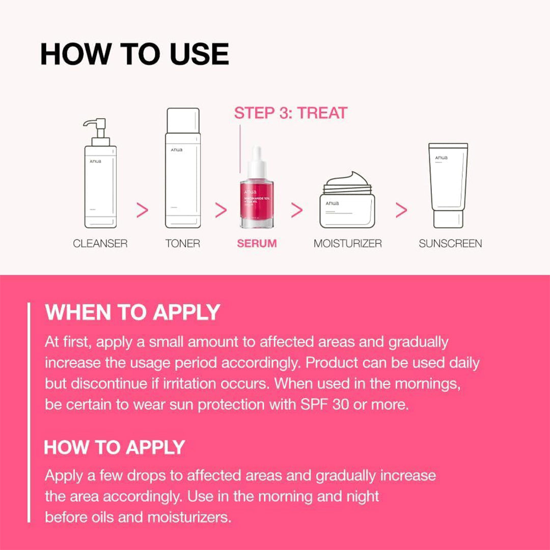 Anua Niacinamide 10% + TXA 4% Serum 30 mL Anua