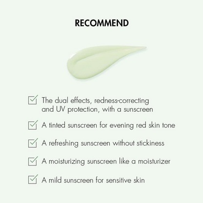 Dr.Ceuracle Tea Tree Purifine Green Up Sun SPF50+ PA++++ product swatch