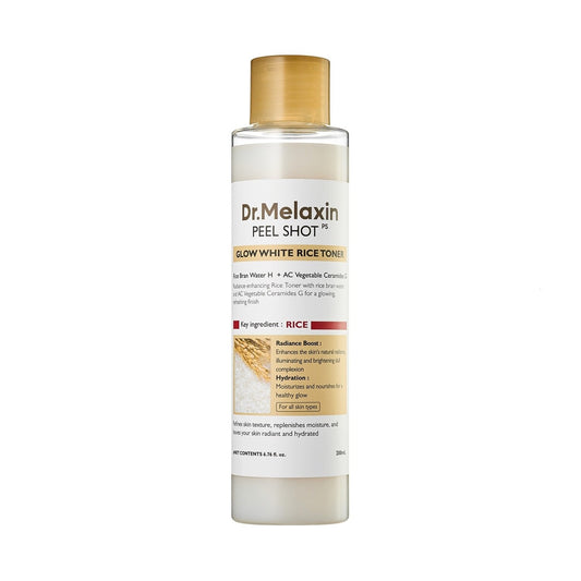 Dr. Melaxin Peel Shot Glow White Rice Toner 200ml UAE