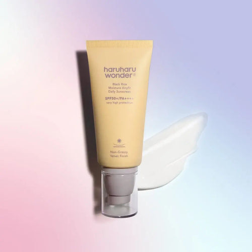haruharu wonder Black Rice Moisture Airyfit Daily Sunscreen 50mL (1.69fl.oz), Reef Safe Formula, Non-Greasy Velvet Finish HARU HARU WONDER