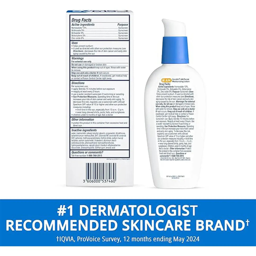 CeraVe Facial Moisturizing Lotion AM SPF 30, 89 mL CeraVe