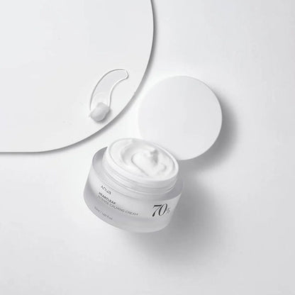 open jar of Anua Heartleaf 70 Intense Calming Cream