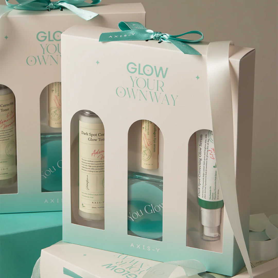 two kits of AXIS-Y Glow Your Own Way
