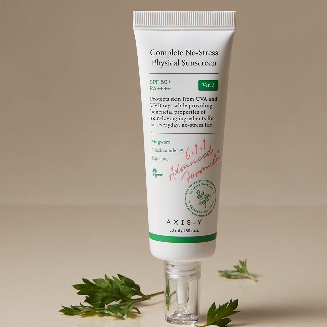 AXIS-Y Complete No-Stress Physical Sunscreen tube