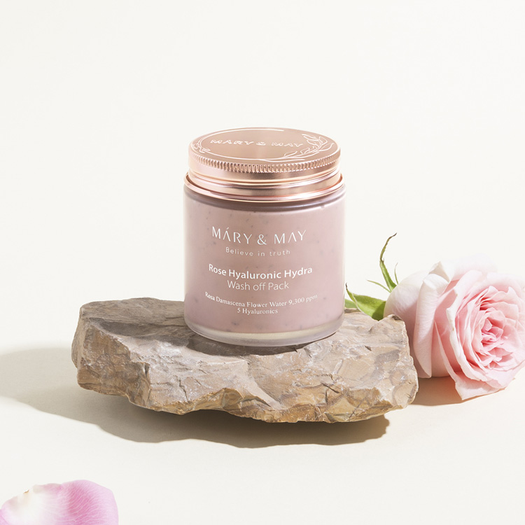 Mary&May Vegan Rose Hyaluronic Hydra Wash Off Mask 125g Mary&May