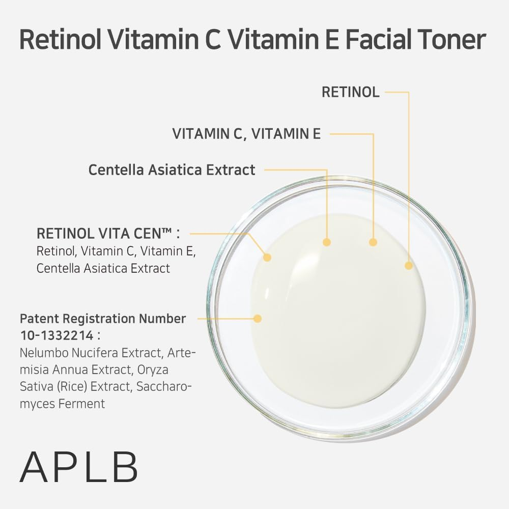 APLB Retinol Vitamin C Vitamin E Facial Toner 160mL APLB