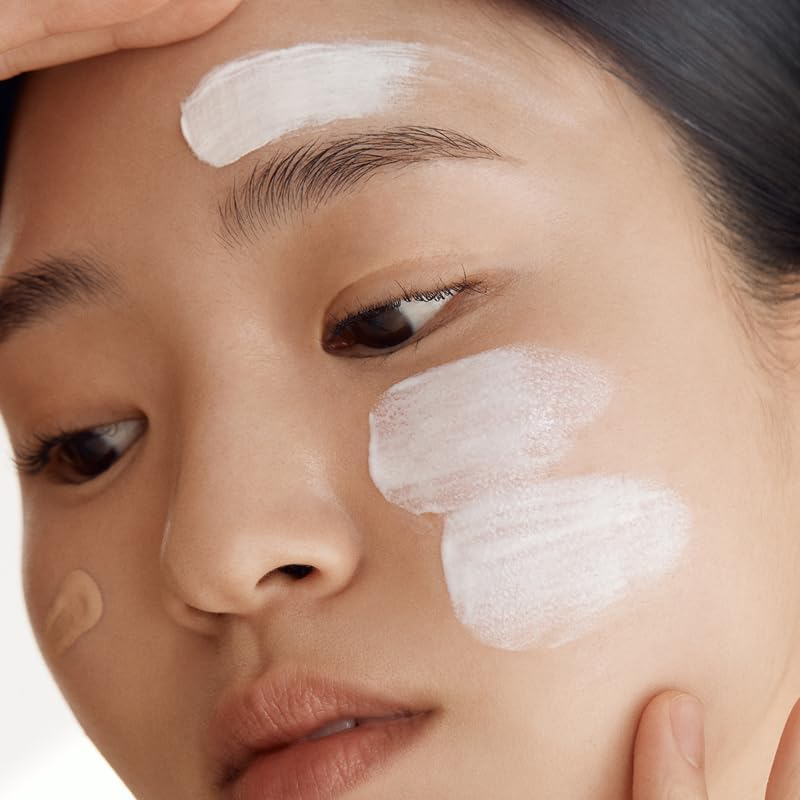 BIODANCE Sun Safe Skin Barrier SPF50+ PA++++ 30 mL swatched on woman's face