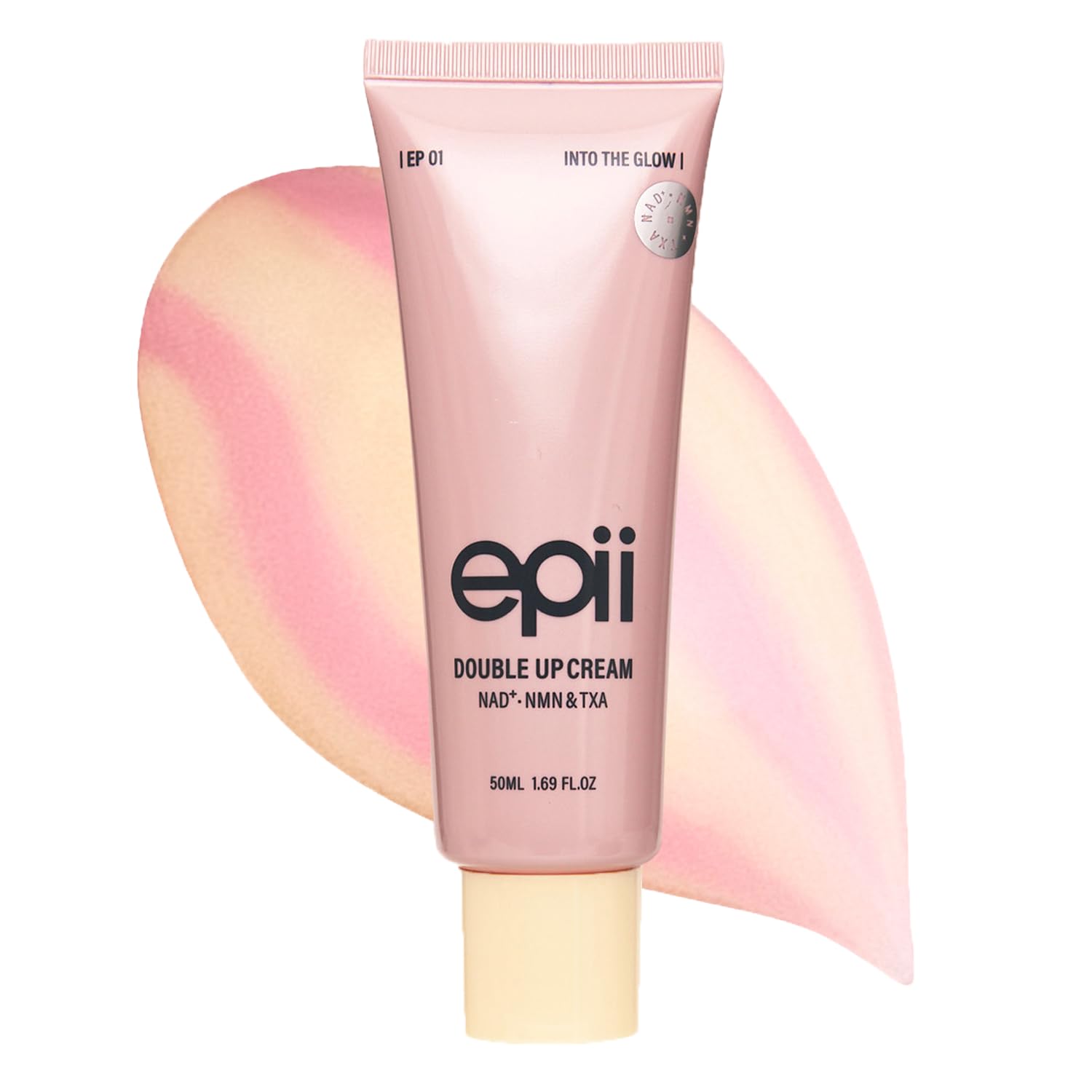 epii Double Up Cream NAD+ NMN and TXA 50ml dual Korean moisturizer with Tranexamic Acid, Niacinamide and Squalane for dark spots, hydration, firmness and radiant skin in UAE.