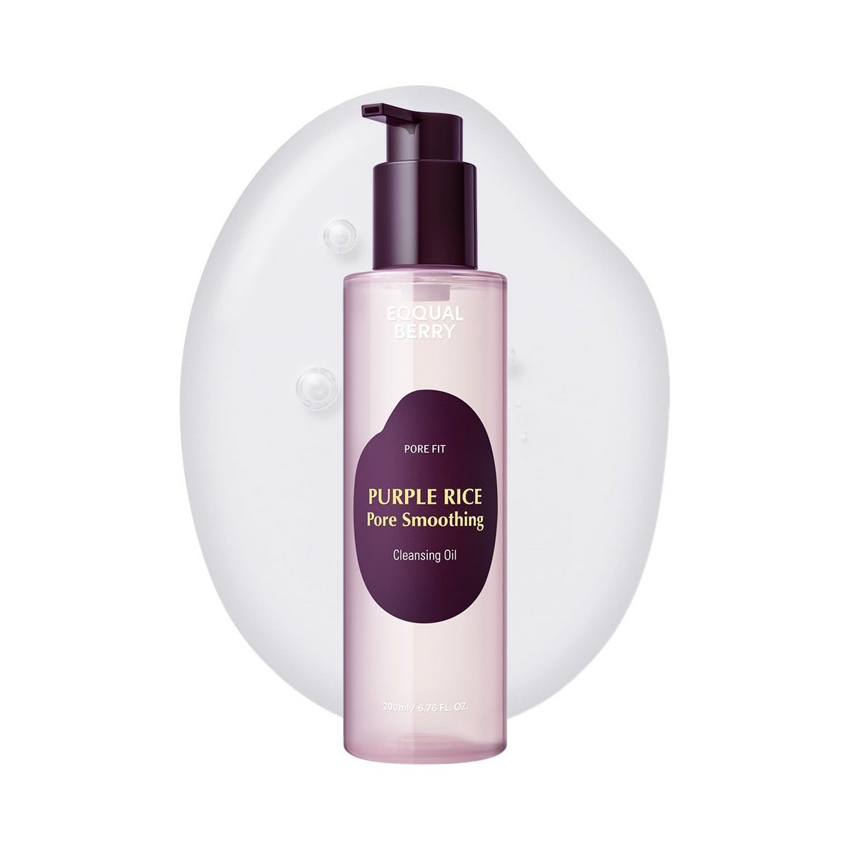 200mL EQQUALBERRY Purple Rice Pore Smoothing Cleansing Oil