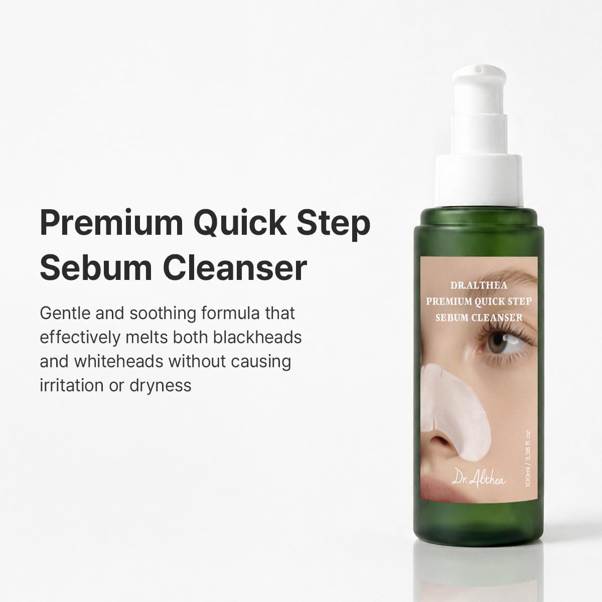 Dr. Althea Premium Quick Step Sebum Cleanser 100ml Korean pore cleansing solution for removing excess sebum, blackheads, and clogged pores on the nose and T-zone available in UAE.