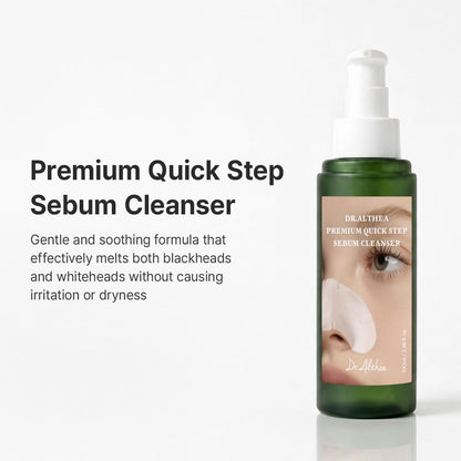 Dr. Althea Premium Quick Step Sebum Cleanser 100ml Korean pore cleansing solution for removing excess sebum, blackheads, and clogged pores on the nose and T-zone available in UAE.