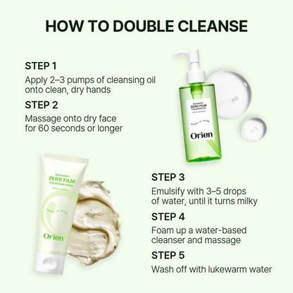 Orien Mugwort Zero Film Cleansing Foam 150ml | Gentle Korean Facial Cleanser