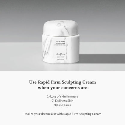 Dr. Althea Rapid Firm Sculpting Cream 45ml Korean firming moisturizer with Edelweiss, peptides, collagen, Idebenone and Hyaluronic Acid for hydration, fine-line care and improved skin elasticity in UAE.