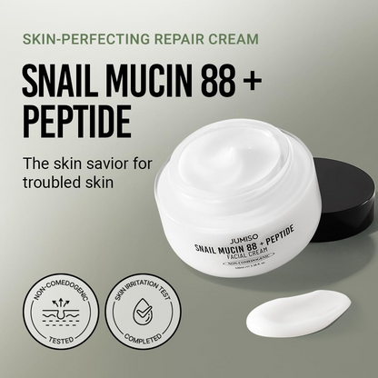JUMISO Snail Mucin 88 + Peptide Facial Cream 100mL JUMISO