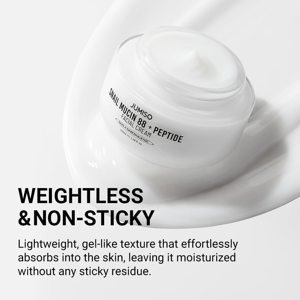 JUMISO Snail Mucin 88 + Peptide Facial Cream 100mL JUMISO