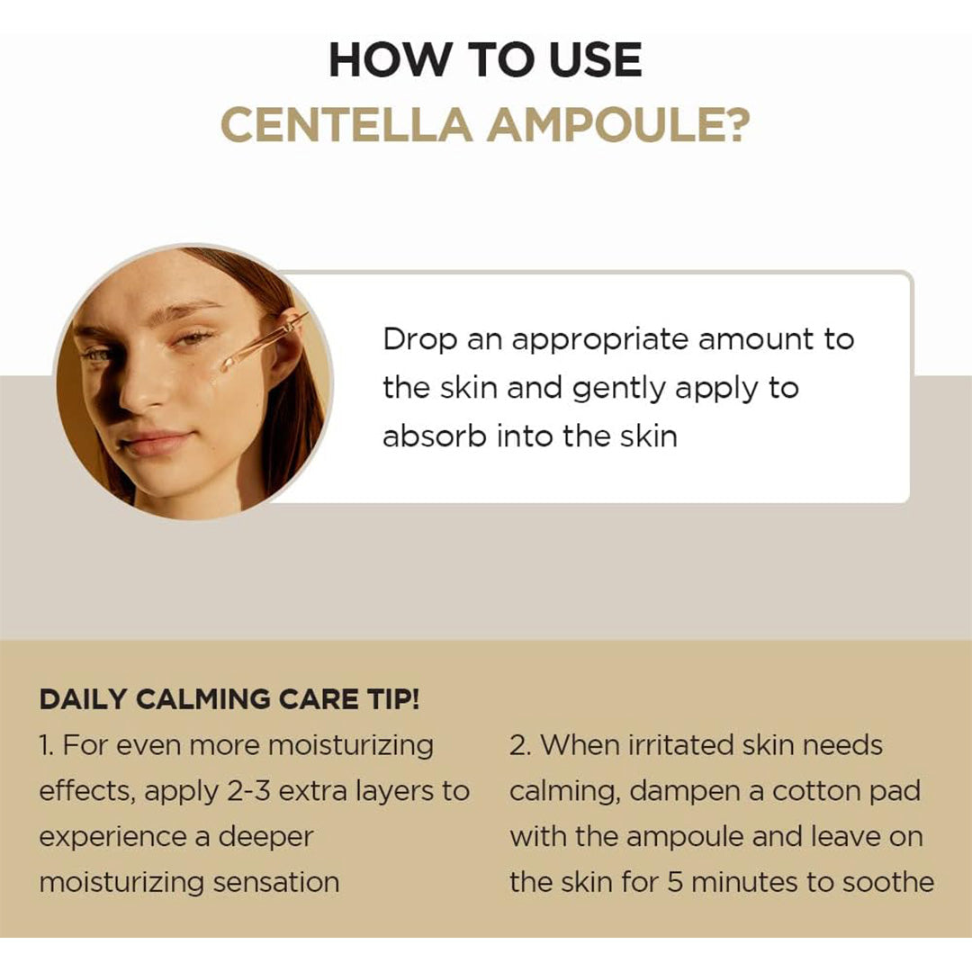 woman applying product with instructions to use