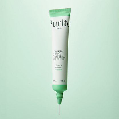 open tube of PURITO SEOUL Centella Unscented Eye Cream 