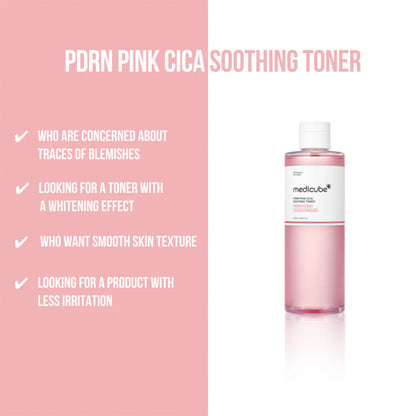 a bottle of medicube PDRN Pink Cica Soothing Toner