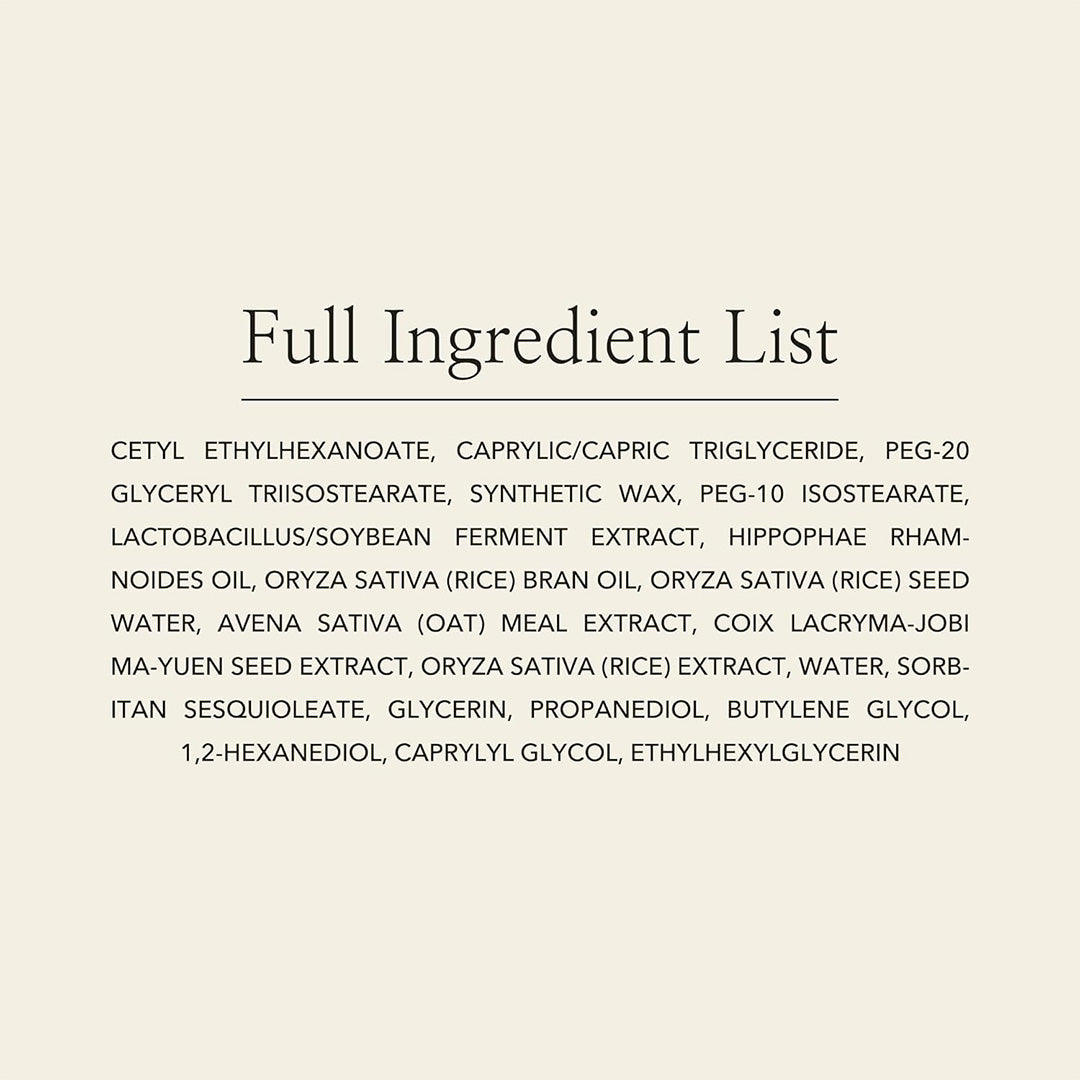 Beauty of Joseon Radiance Cleansing Balm full ingredients list