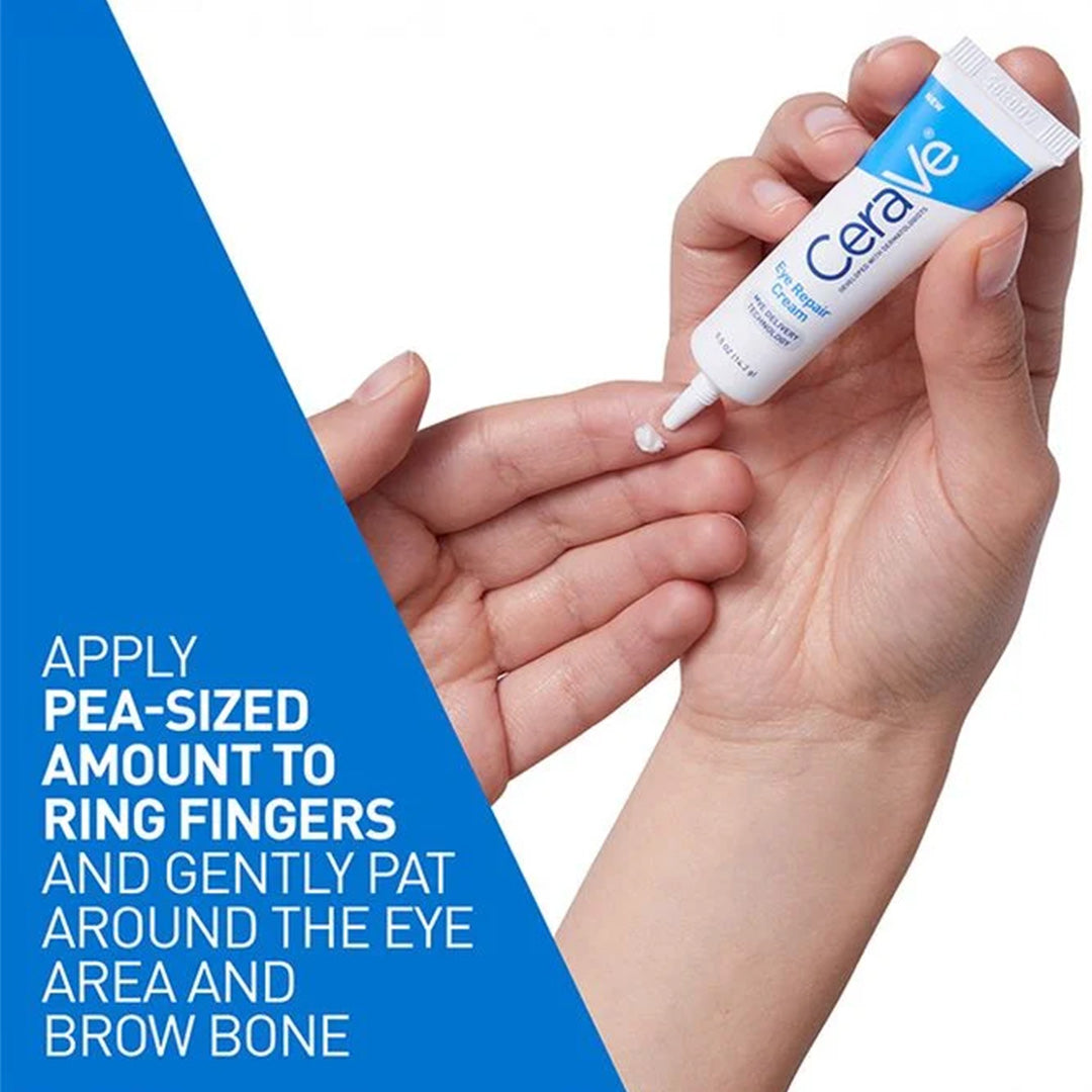 CeraVe Eye Repair Cream With Hyaluronic Acid For Dark Circles & Puffiness 14 mL CeraVe