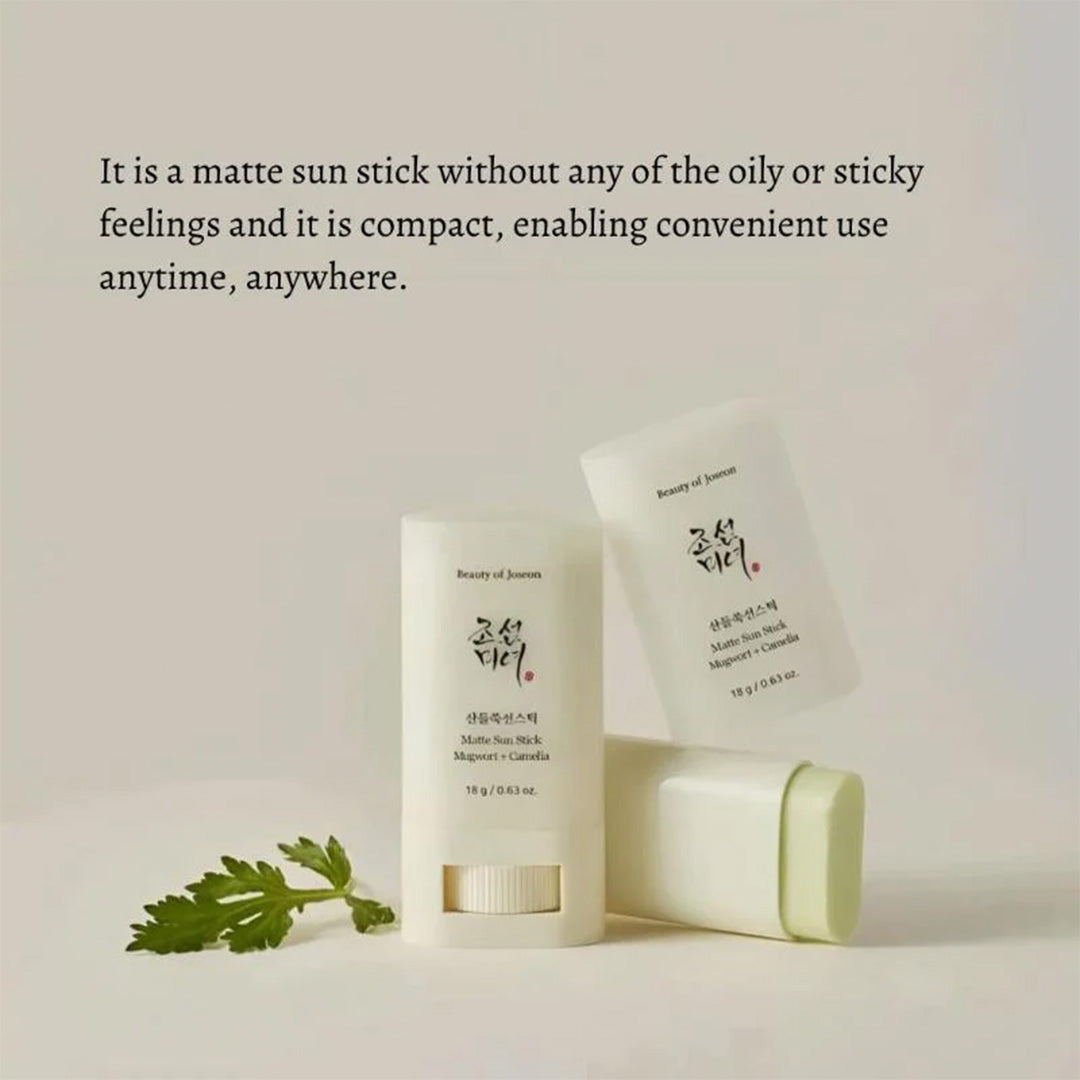 Beauty of Joeson Matte Sun Stick Mugwort & Camelia SPF 50 PA++++ – Matte Sun Stick with mugwort 18g Beauty of Joseon