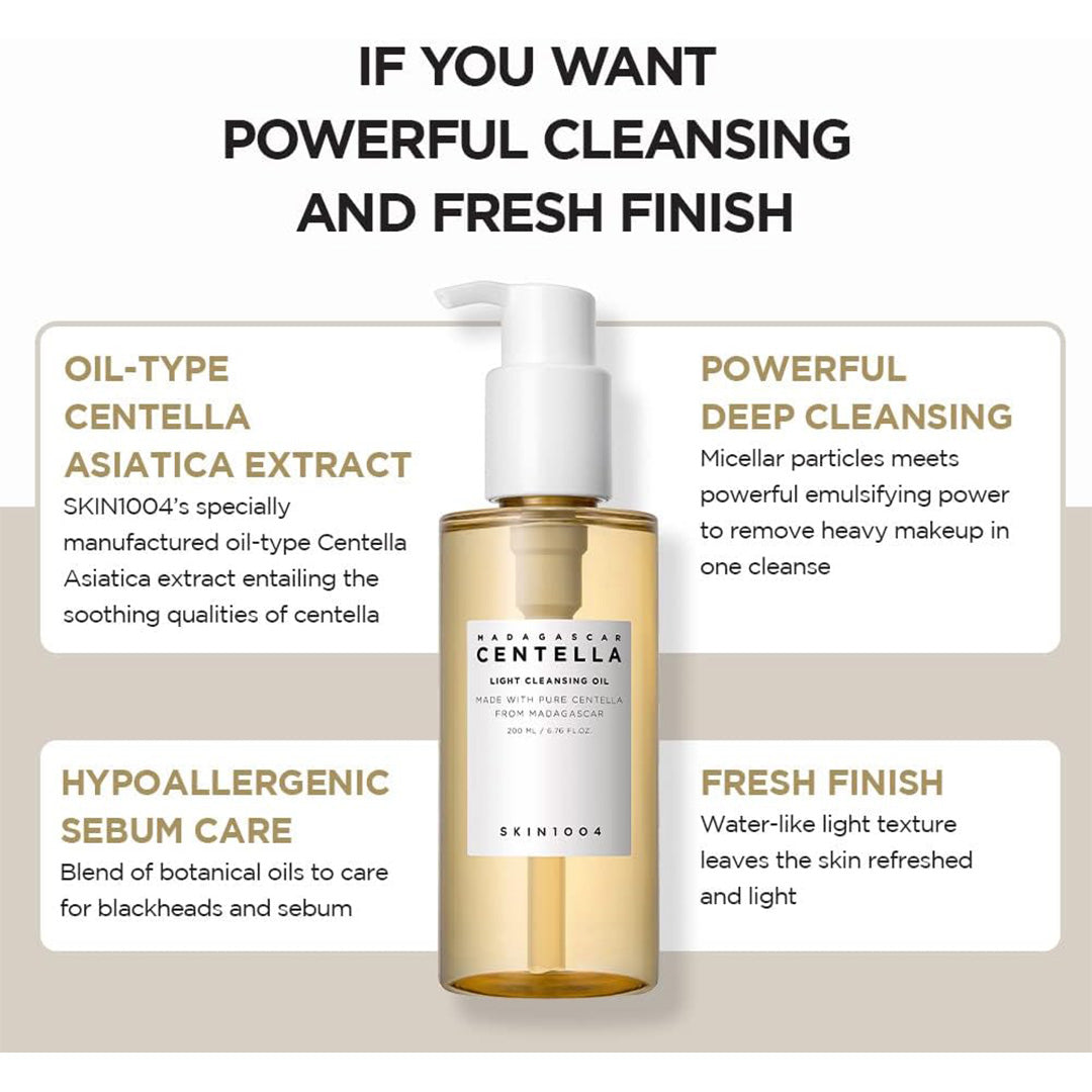 SKIN1004 Madagascar Centella Light Cleansing Oil, 200 mL Details