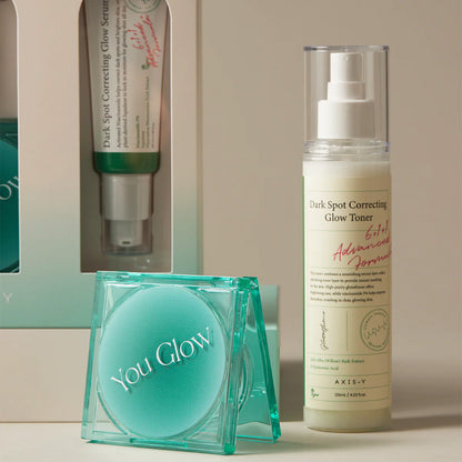 AXIS-Y Glow Your Own Way serum, toner and mirror