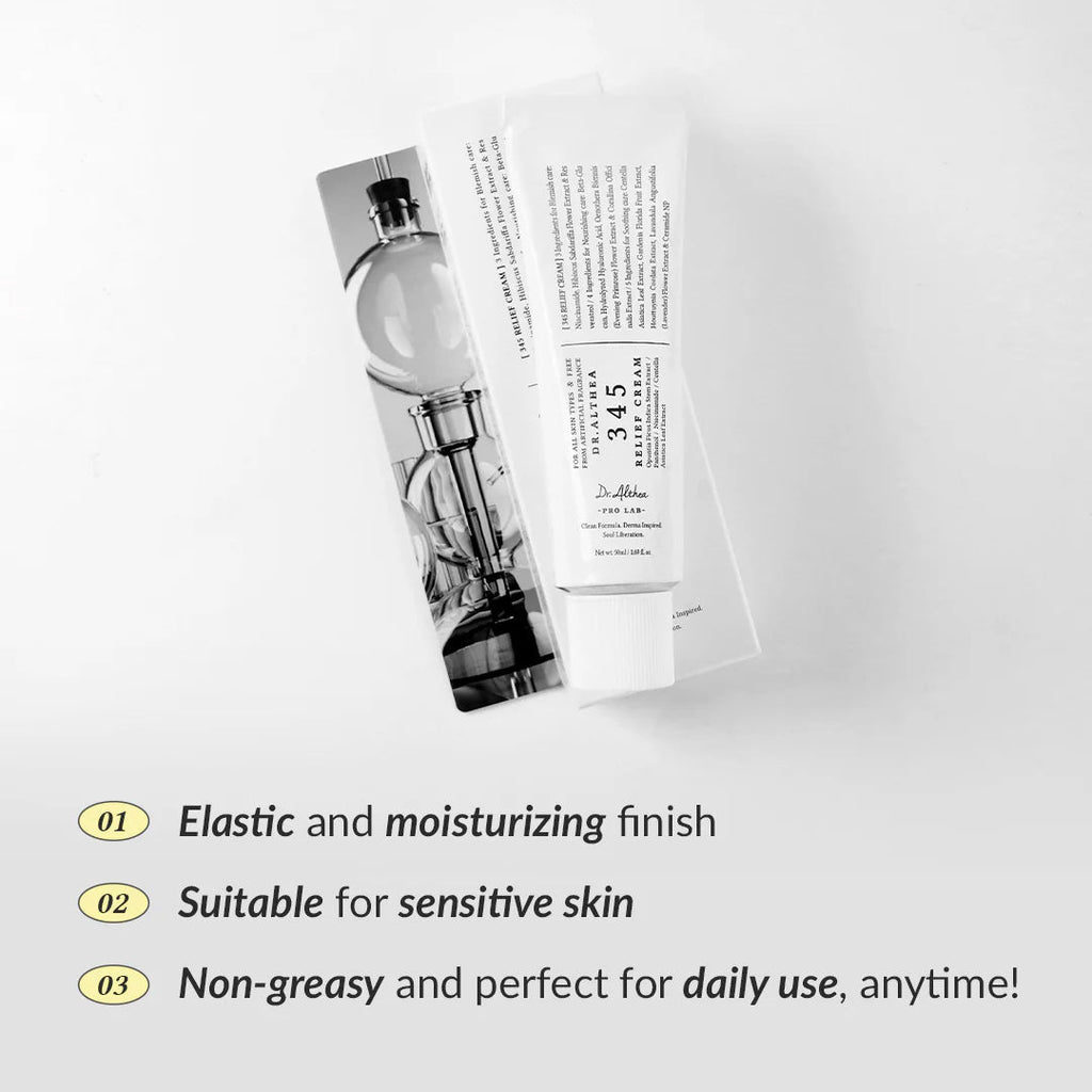 Dr.Althea 345 Relief Cream 50 mL on Table