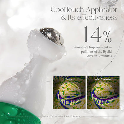 close-up of the AXIS - Y Vegan Collagen Eye Serum applicator