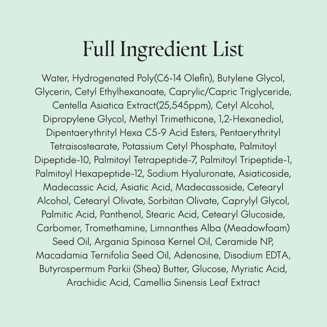 PURITO SEOUL Centella Unscented Eye Cream full ingredients list