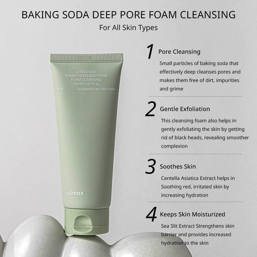 celimax Ji Woo Gae Baking Soda Deep Pore Foam Cleansing 150mL celimax