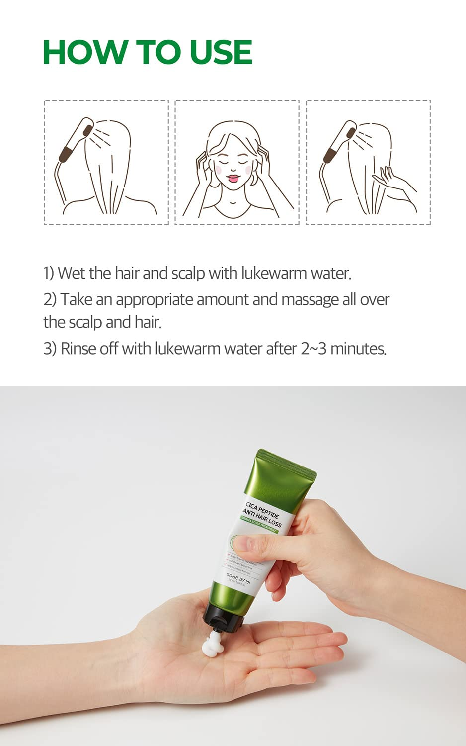 SOME BY MI CICA Peptide Anti Hair Loss, Derma Scalp Treatment 50 mL SOMEBYMI