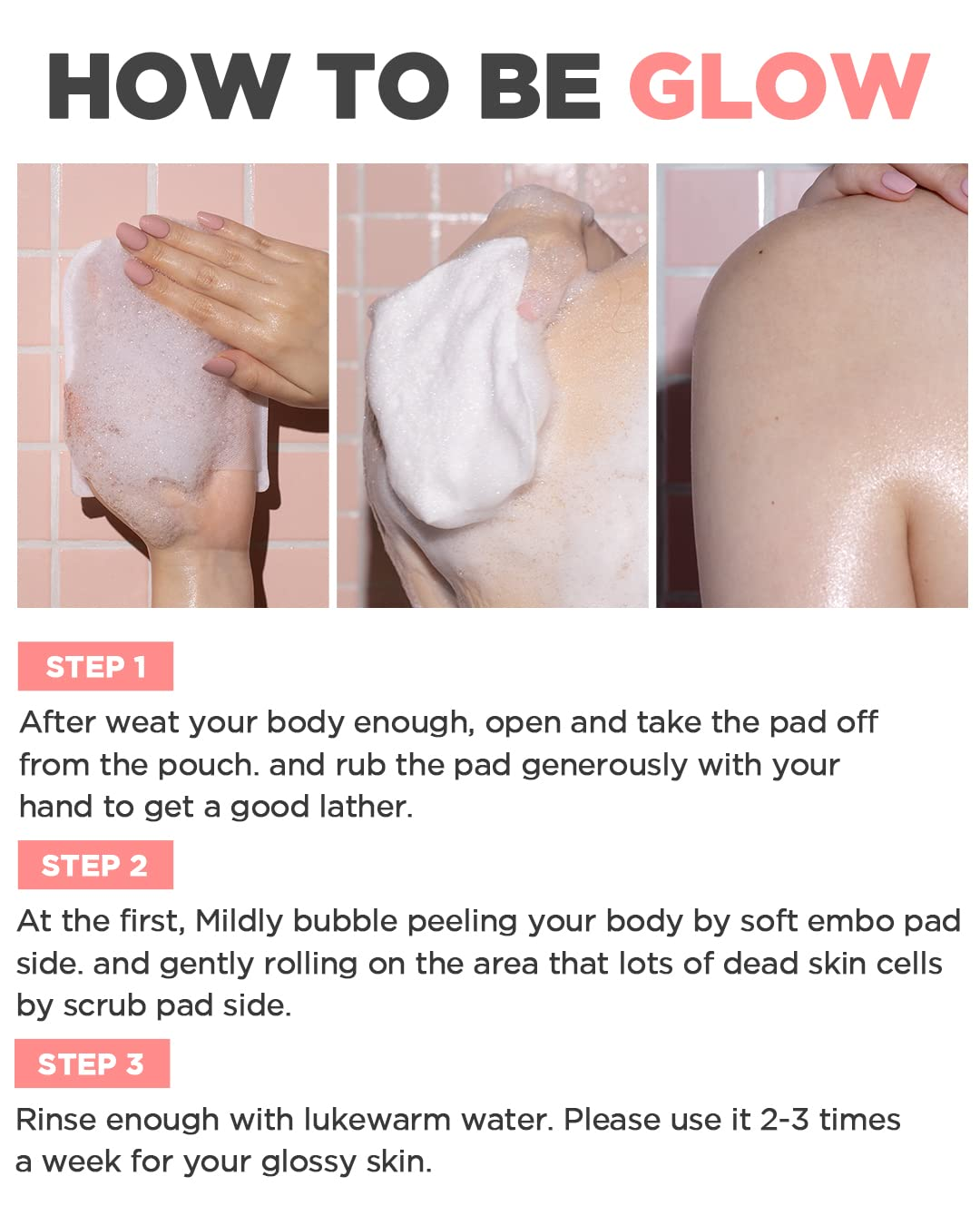Mom’s Bath Recipe Body Peeling Pad Trouble Care (8 Sheets) Mom's Bath Recipe