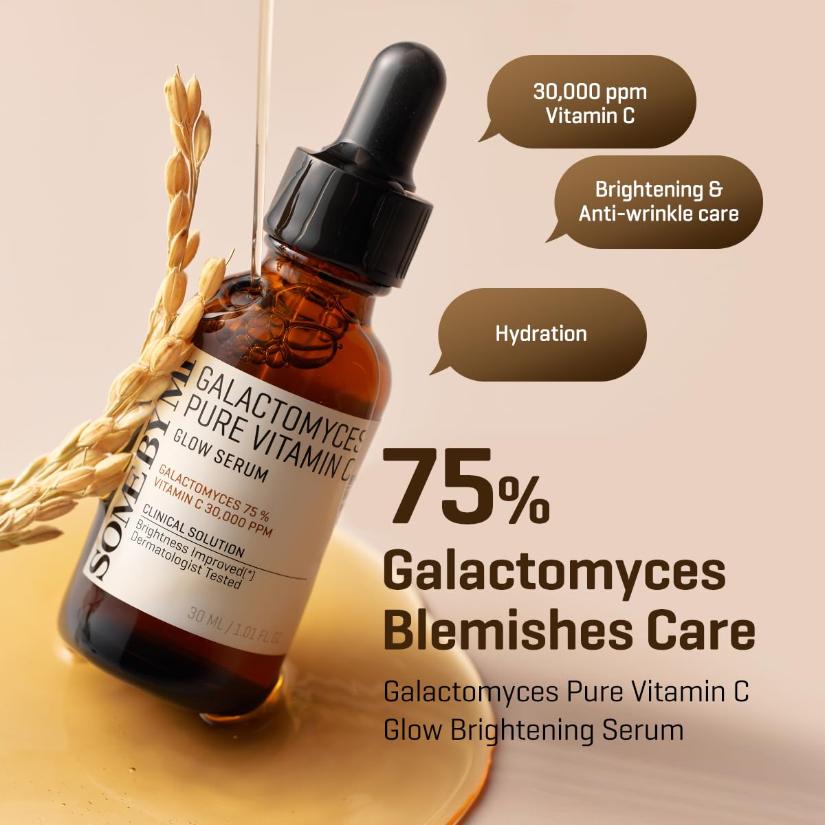 SOME BY MI Galactomyces Pure Vitamin C Glow Serum 30mL SOMEBYMI