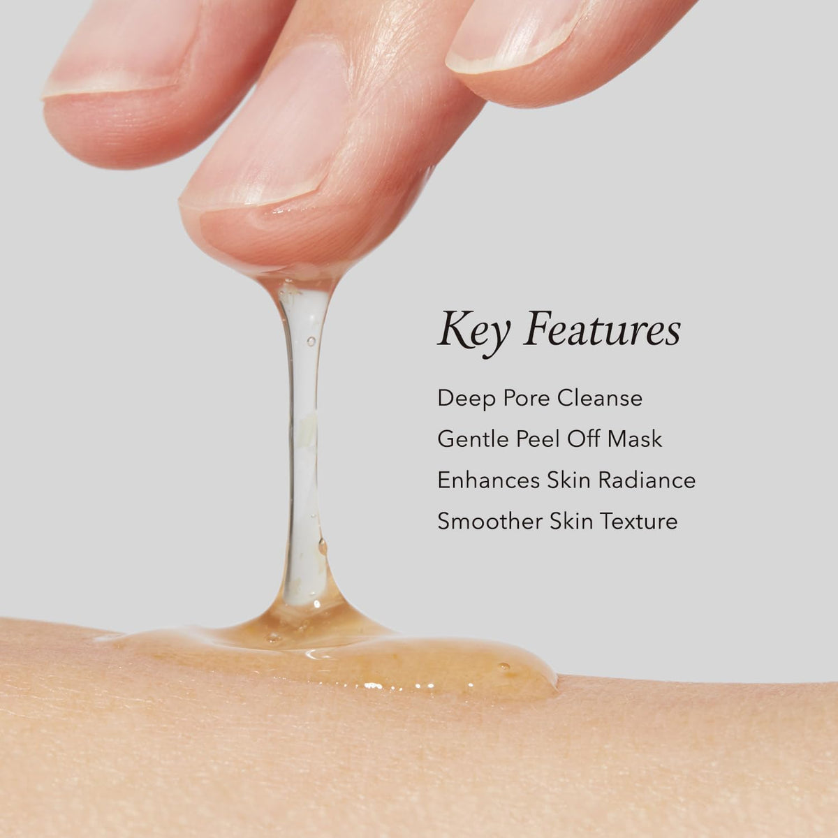 finger lathered with Aprilskin Calendula Peel Off Pore Minimizing Facial Mask