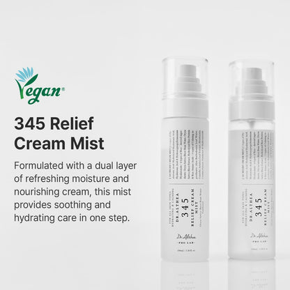 Dr. Althea 345 Relief Cream Mist 100ml hydrating soothing Korean face mist with Panthenol and Rice Bran Water UAE