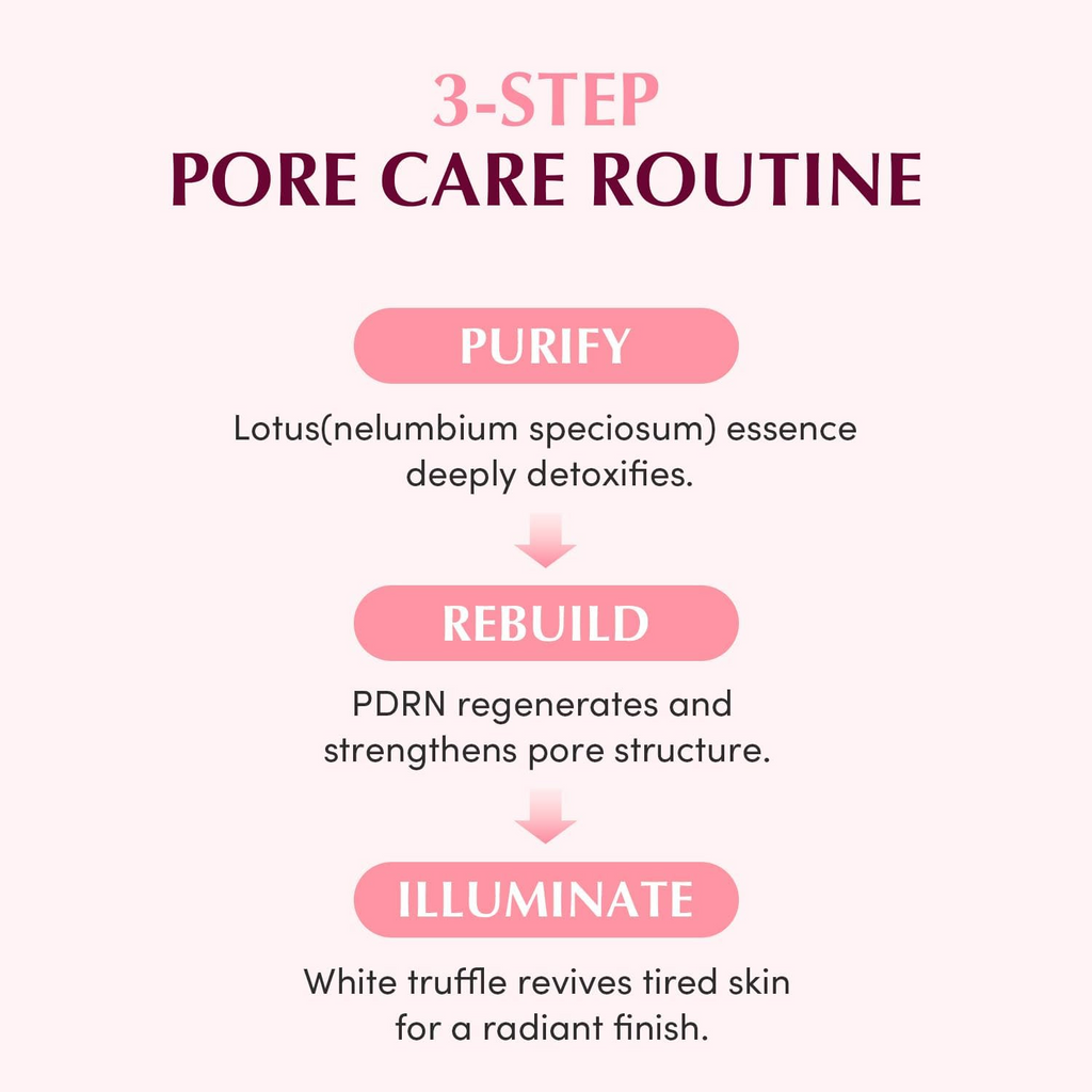 3-step pore care routine