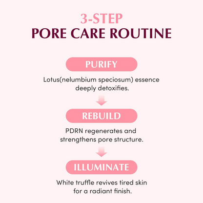 3-step pore care routine