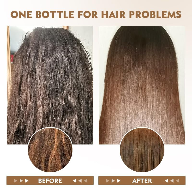 before and after comparison of hair 