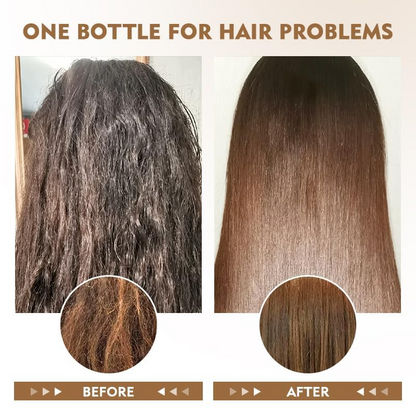before and after comparison of hair 