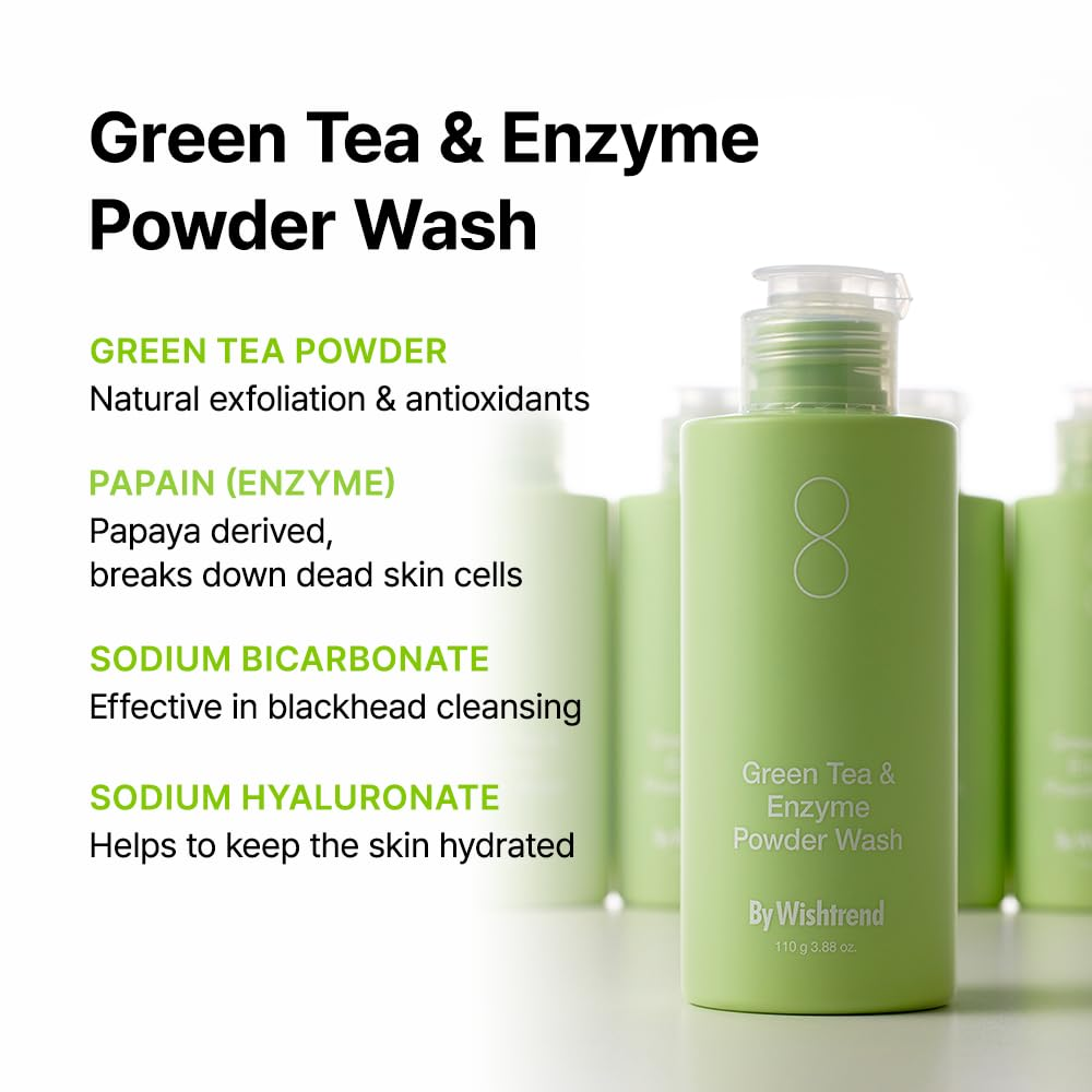 By Wishtrend Green Tea & Enzyme Powder Wash 110g By Wishtrend
