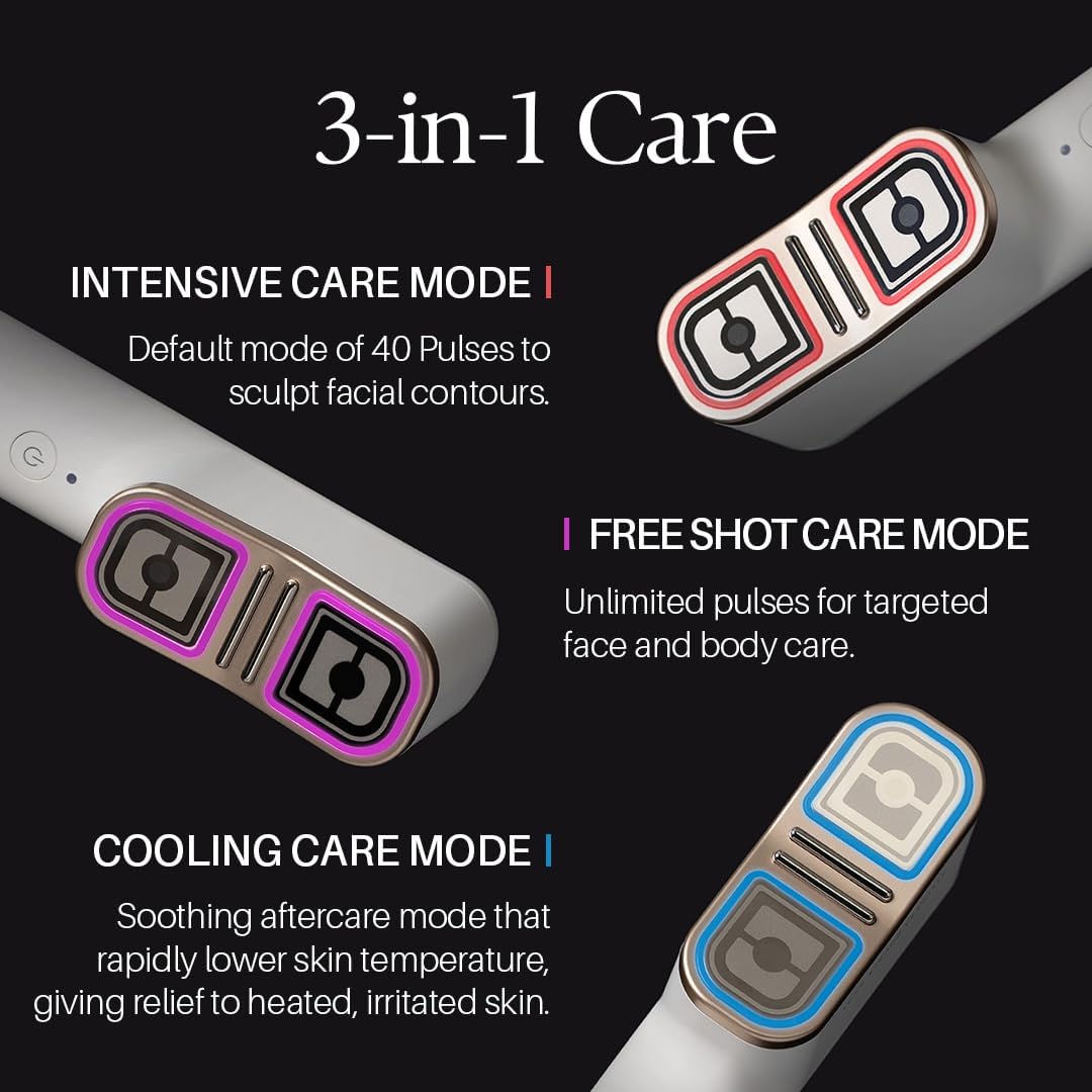 d’Alba Signature Allthera Double Shot Korean RF, dual-ultrasound and cooling beauty device for facial firming, contour care, elasticity and soothing home treatments in UAE.